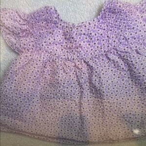 Purple Floral Kids Tank Top